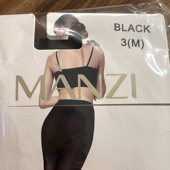 Mànzi women’s tights - size M (3) - opaque black NWT - Picture 3 of 3